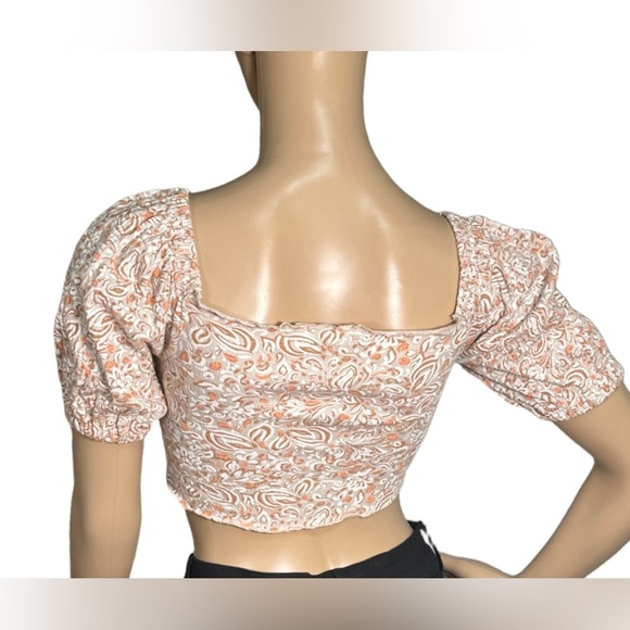 ROXY Cropped Printed Top - Picture 2 of 8